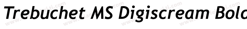 Trebuchet MS Digiscream Bold Itali字体转换